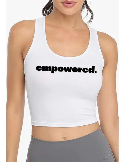 Women's Empowered Crop Tank Top