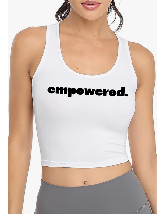 Women's Empowered Crop Tank Top