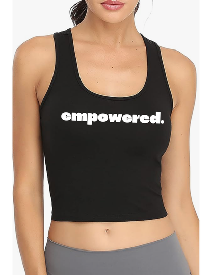 Women's Empowered Crop Tank Top
